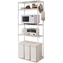 Amazon｜アイリスオーヤマ レンジ台 冷蔵庫ラック 幅75×奥行35×高さ