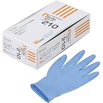 Amazon.co.jp: 宇都宮製作 ニトリルディスポ手袋 青 No.210 パウダー
