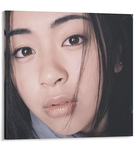 Amazon.co.jp: 宇多田ヒカル 音楽 歌手 ポスター キャンバス 芸術