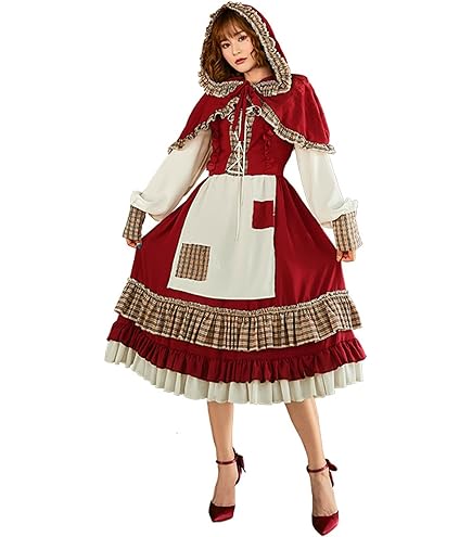 大人気Lサイズ【定価¥13,970】ロリータ風 赤ずきん コスプレ衣装 大人気Lサイズ【定価¥13,970】ロリータ風 赤ずきん コスプレ衣装