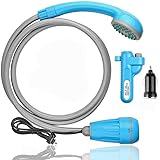 ポータブルシャワー innhom アウトドアシャワー 2つの起動方法 USB充電式 車用 電動シャワー キャンプ 釣り 海水浴 サーフィン 洗車 屋内 屋外のシャワー コンパクト ペットシャワー 防災 植物潅水 軽量 持ち運び