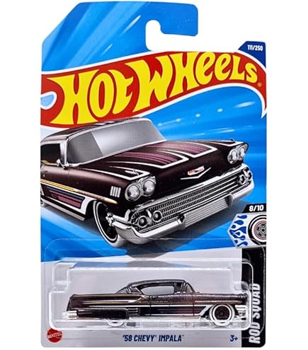Amazon | Hot Wheels 2020 Tooned '64 Chevy Impala, Blue 58/250