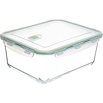 Amazon｜120オンス 大型ガラス食品保存容器 密閉蓋付き 3.5L