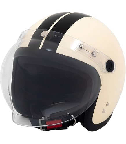 Amazon | FS-JAPAN 【石野商会】 ルノー Wシールドジェットヘルメット