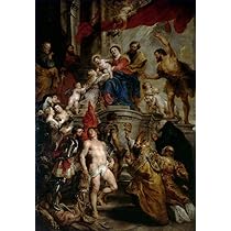 Amazon.co.jp: つの絵画聖母と子供と聖人クリスチャン ピーター パウル