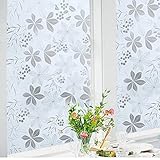 【3D モザイク 窓 ガラス フィルム ステッカー】ステンドタイプ 半透明断熱 結露防止 紫外線カット 無接着剤 DIY (90CM×200CM, NO.31)