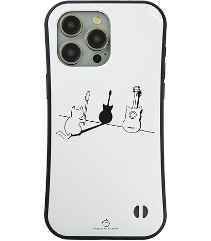 Amazon.co.jp: ケース ねこ 猫イラスト猫ギター スマホ ケース iPhone