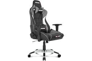 AKRacing ゲーミングチェア デスクチェア グレー 灰 Pro-X V2 高耐久PUレザー 180度リクライニング 在宅 リモート 5年保証