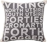 クッション ワード [約W45 x D45 x H16cm] ポリエステル　コットン※TTC-104とアソート可