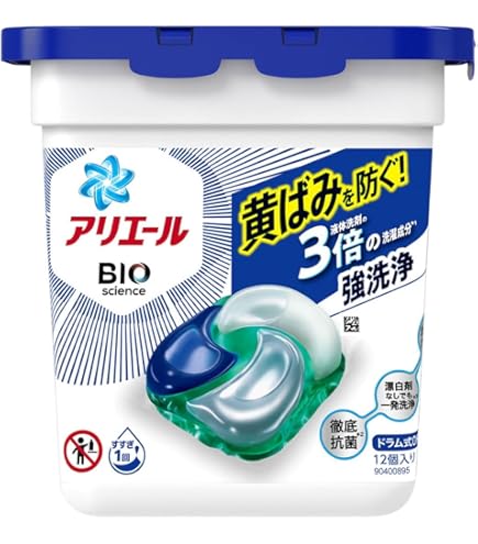 Amazon | アリエール ジェルボール4D 洗濯洗剤 部屋干し本体 12個