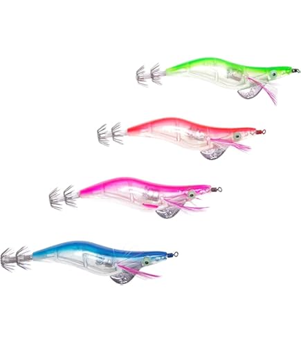 Amazon | エギ 3.5号 13cm 22g 4本 LED 点滅 光る 色の変更有り