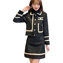 Amazon | [BLZXIAN] スカートスーツ セットアップ レディース