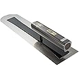 金長 先丸鏝 本焼 0.3mm厚 黒塗角柄 420mm