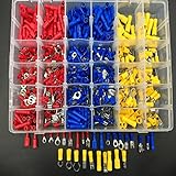 720Pcs Electrical Connectors,Sopoby Mixed Assorted Lug Kit Insulated Spade Wire Connector Crimp Term