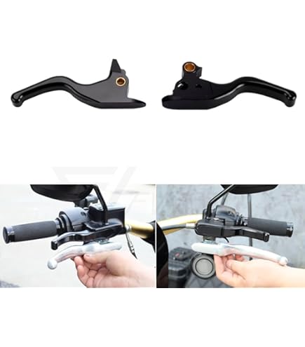 WOWTK Levier De Frein Arrière Avec Plaquettes De Pédale De Frein Pour Harley 2014-2025 Touring Et Trike, Pour CVO Road Glide Road King Electra Glide Road King Street Glide, Noir