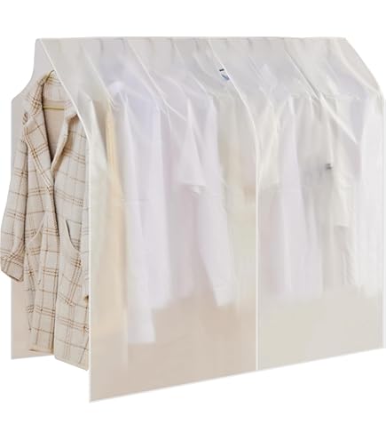 Amazon｜のみHangers Heavy GaugeクリアZラックカバーwith Zipper Plus