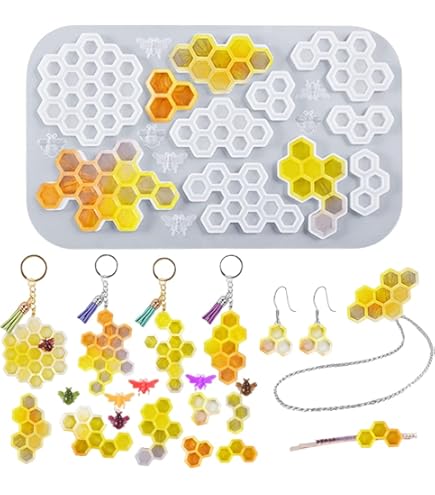 pg5+レジン(ハニカム柄) Amazon.co.jp: DIYBravo ハニカム シリコンモールド 蜂蜜ノ巣