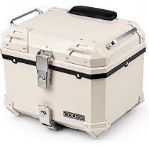 バイヤーオブメイン Cot ベージュ 収納バッグ付き Amazon | CODEM バイク リアボックス 45L 大容量 トップケース ABS