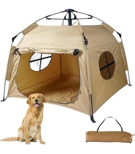 Amazon.co.jp: ペットテント ワンタッチテント キャンプ用 大型 犬