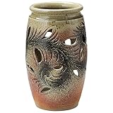 信楽焼 へちもん 傘立 しがらき唐草 壺 2-2950