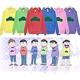 KMSM おそ松さん パーカー おそ松くん コスプレ衣装 コスチューム ジャケット 日常服 人気 アニメ キャラクター 松野 十四松 カラ松 一松 トド松 チョロ松 長袖 ｔシャツ 可愛い 応援服 おしゃれ プレゼント (おそ松,XXL)