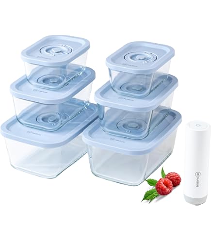 Amazon｜【公式】フォーサ FOSA 角型 真空コンテナ(中)2個セット 容量