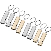 Amazon.co.jp: ホイッスル 防災 アルミ製 笛 救援 8枚セット キー