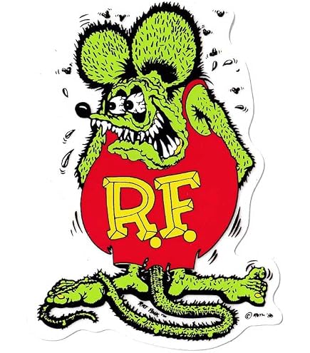 Amazon.co.jp: ラットフィンク クレイジー フレーク ステッカーRat