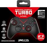 【日本メーカー スリースト】 Switch/Switch2対応 『ワイヤレスゲームパッド Turbo (ブラック)』 - Switch