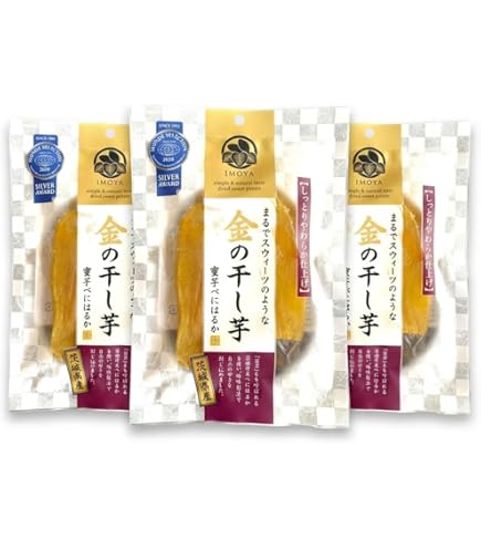 Amazon | 【5袋セット】金の干し芋 茨城県産べにはるか 90g しっとり