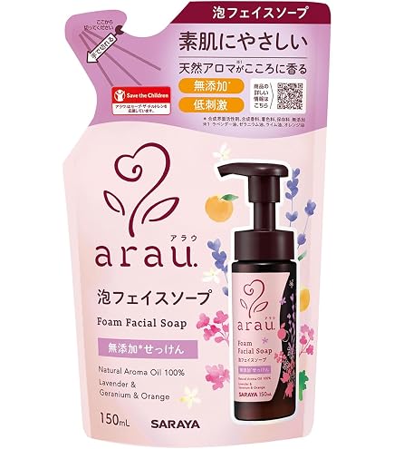 Amazon | アラウ. 泡フェイスソープ | arau.(アラウ) | 泡洗顔料 通販