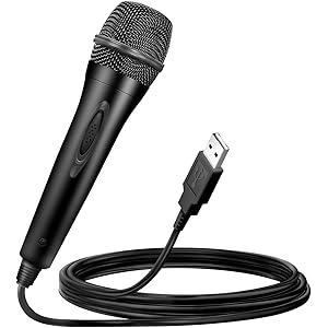 【高音質】Switch用 マイク カラオケマイク USBマイク 高音質 カラオケ 3mケーブル 有線マイク For Nintendo Switch ニンテンドースイッチ/PS4/PS3/XBOX ONE/XBOX 360/Wii/PCに対応