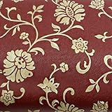 Peel & Stick Backsplash Self-Adhesive Flower Red Wine Contact Paper Self-Adhesive Wallpaper 9119-4 :