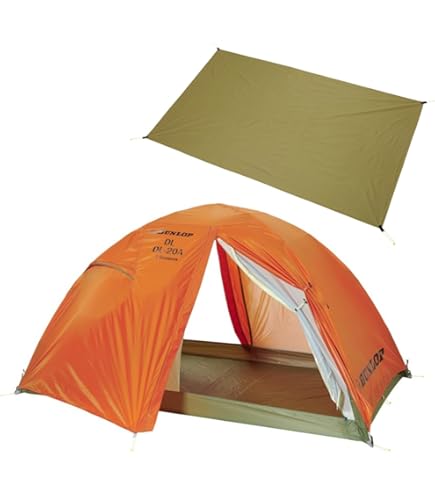 ダンロップVS-20A テント 2人用両側出入口モデル 純正グランドシート付き DUNLOP ≪ダンロップ≫VS22TA 2人用両入口テント 純正グランド