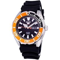 SEIKO FIVE 自動巻き腕時計 オレンジ　セイコー　ダイバー SEIKO FIVE 自動巻き腕時計 オレンジセイコーダイバー
