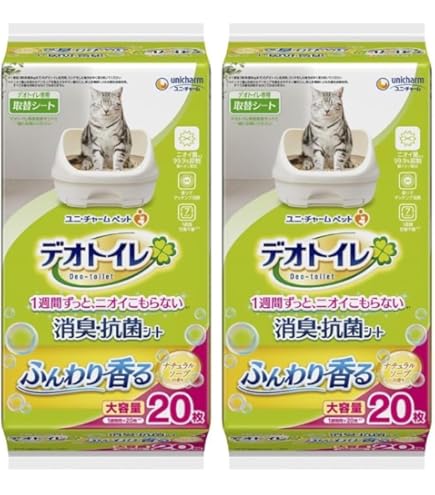 Amazon | デオトイレ ふんわり香る消臭・抗菌シート ナチュラル