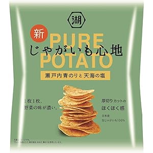 湖池屋 じゃがいも心地瀬戸内青のりと天海の塩 58g ×12袋