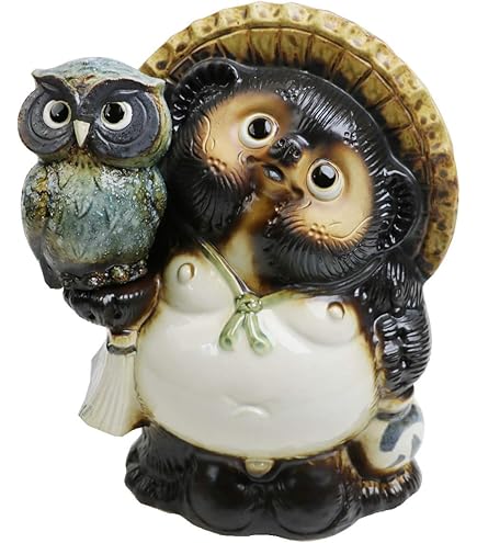 Amazon.co.jp: 信楽焼 13号福々狸 【ta-0266】しがらき 信楽焼き 陶器