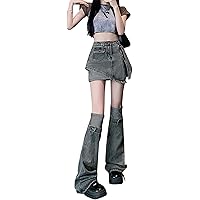 Amazon.co.jp: [JIYUTOR] デニムスカート ミニスカート