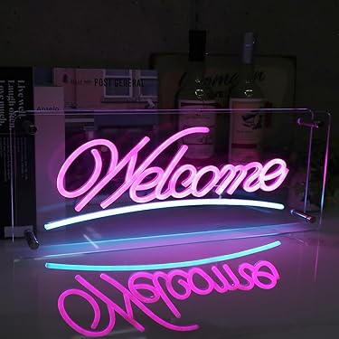ネオン管　welcome Amazon.co.jp: 【WNJAPAN】LEDネオンサイン ネオン管風 WELCOME