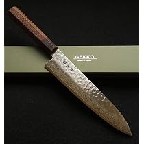 Amazon.co.jp: 10A ダマスカス 牛刀包丁 210㎜ G9296 鉄刀木柄 