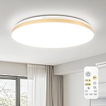 Amazon.co.jp : POOPEE LEDシーリングライト 6~8畳 リモコン付
