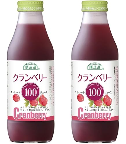 Amazon.co.jp: 順造選 ブルーベリー100（果汁100％ストレート）500ml×6