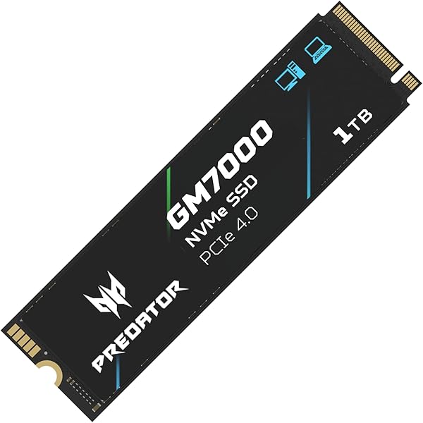 Amazon | Acer Predator M.2 SSD 1TB GM7000 DRAMキャッシュ搭載 NVMe1 