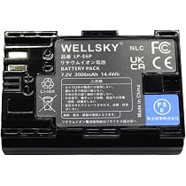 Amazon | WELLSKY LP-E6P LP-E6NH LP-E6N LP-E6 互換バッテリー 端子