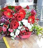 [エルフルール]【12月25日まで限定】生花 クリスマス花束 レッド フラワーギフト クリスマス プレゼント 贈り物