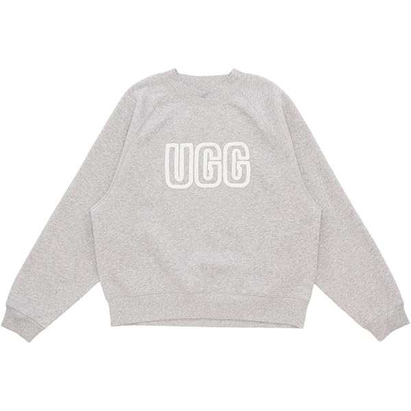 Amazon.co.jp: UGG レディース クルーネック スウェットシャツ, グレー