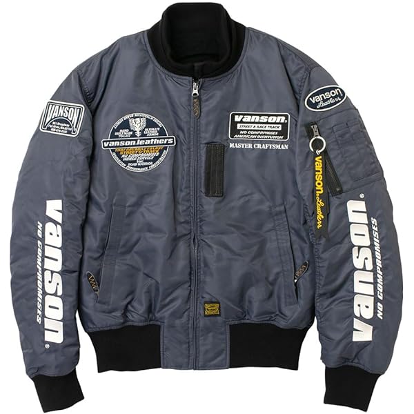 Amazon.co.jp: [バンソン] 防寒防水 MA-1 ライダースジャケット