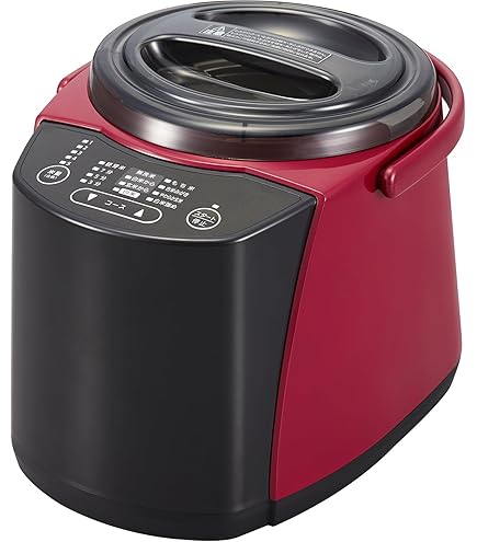 Amazon | 精米機 家庭用 変速かくはん式 無洗米 レッド | ノーブランド
