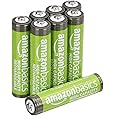 Amazonベーシック 充電池 充電式ニッケル水素電池 単4形8個セット (最小容量800mAh、約500回使用可能)